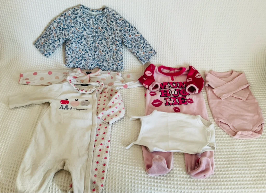 🔥-20%🔥 Joli lot bébé Tape à l’œil veste pyjamas body 1/9mois – photo 2